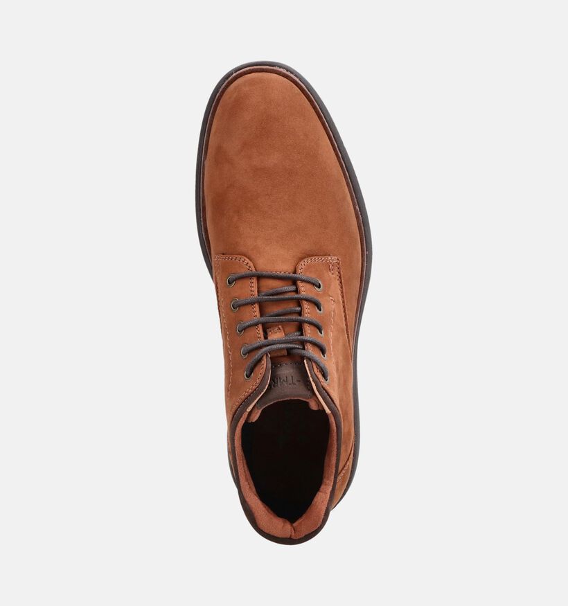 Tamaris Cognac Veterboots voor heren (378413) - geschikt voor steunzolen