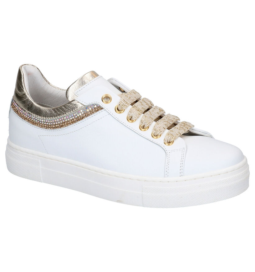 Witte Lage Sneakers Hoops Hop in leer (266798)