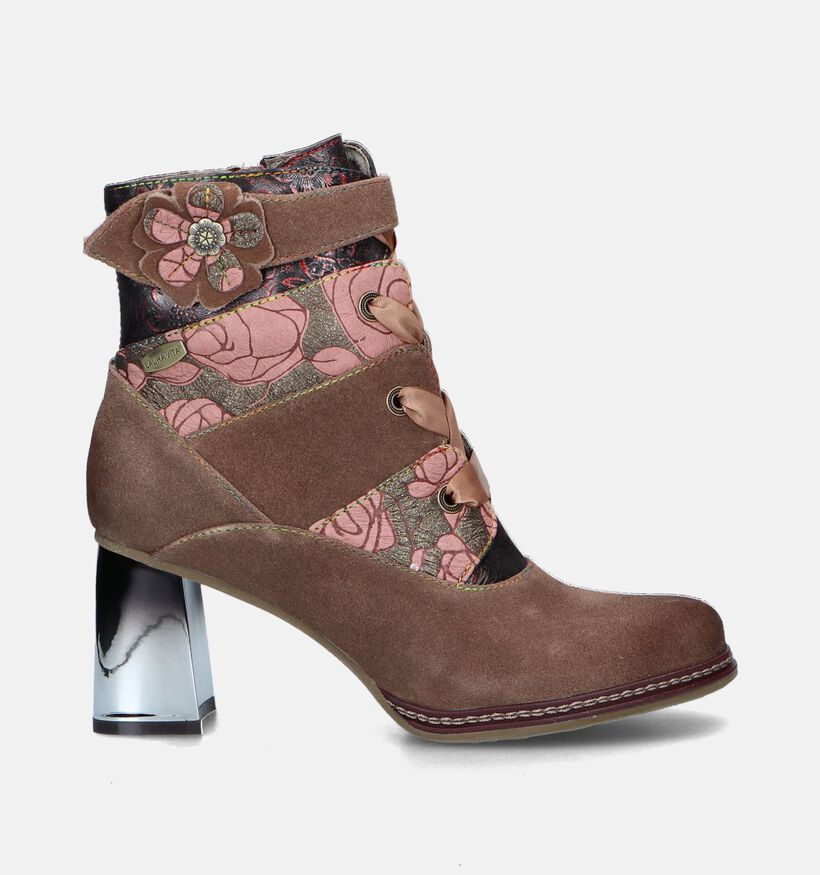 Laura Vita Idcano 04 Taupe Enkellaarzen voor dames (347999)
