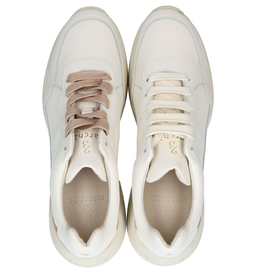 March23 Alecro Witte Sneakers in leer (270000)