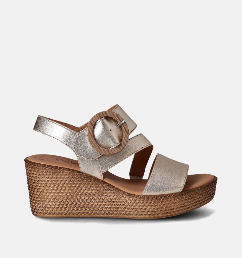 Gabor Gouden Sandalen met sleehak voor dames (355094)