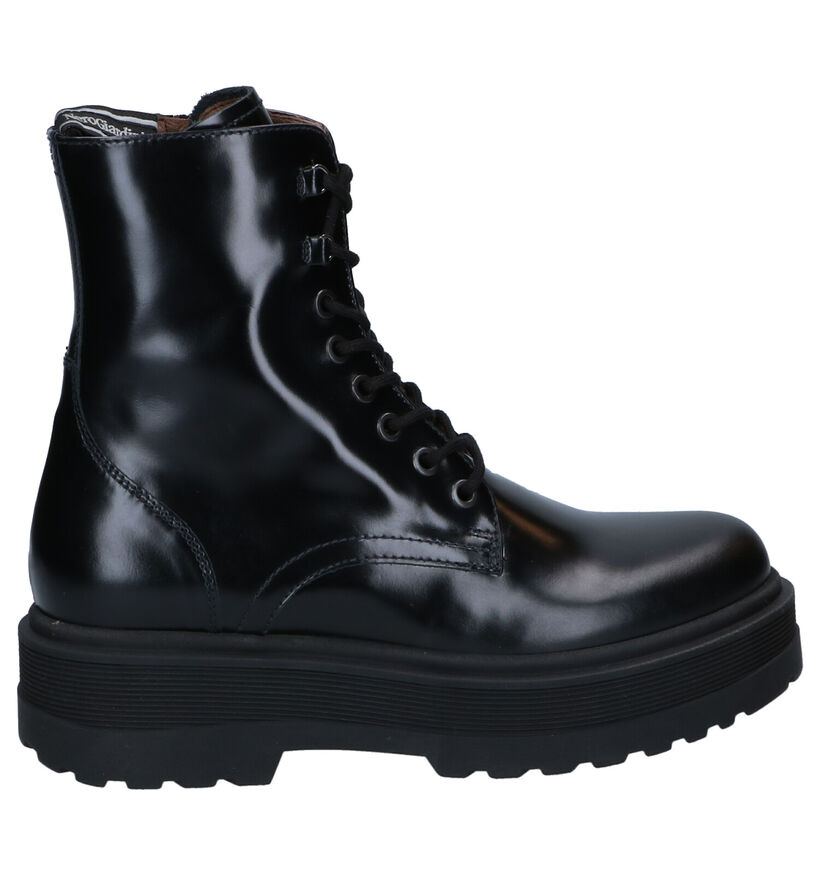 NeroGiardini Boots à lacets en Noir en cuir (296629)