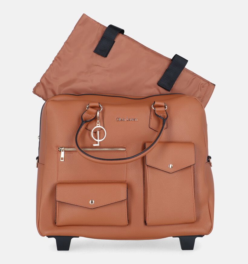 Olivia Lauren Denver Sac ordinateur à roulettes en Cognac pour femmes (373500)