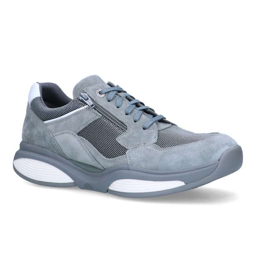 Xsensible SWX14 Grijze Veterschoenen in daim (324829)