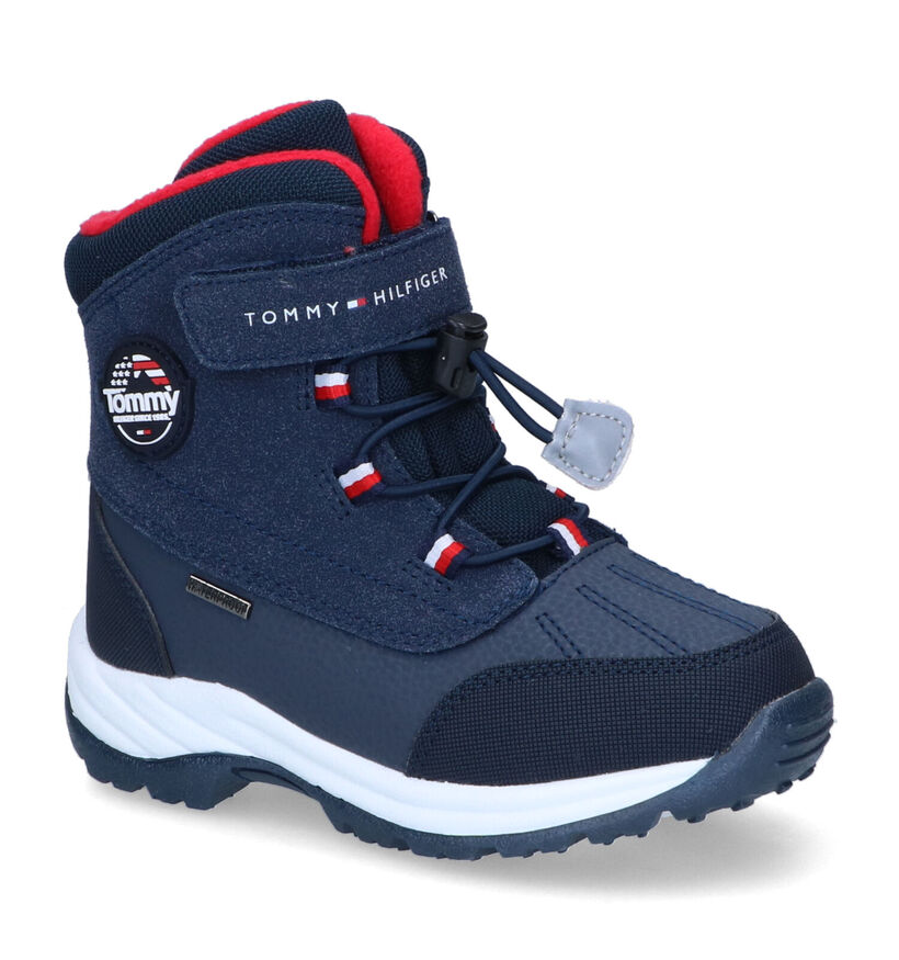 Tommy Hilfiger Bottes de neige en Bleu foncé en simili cuir (295415)