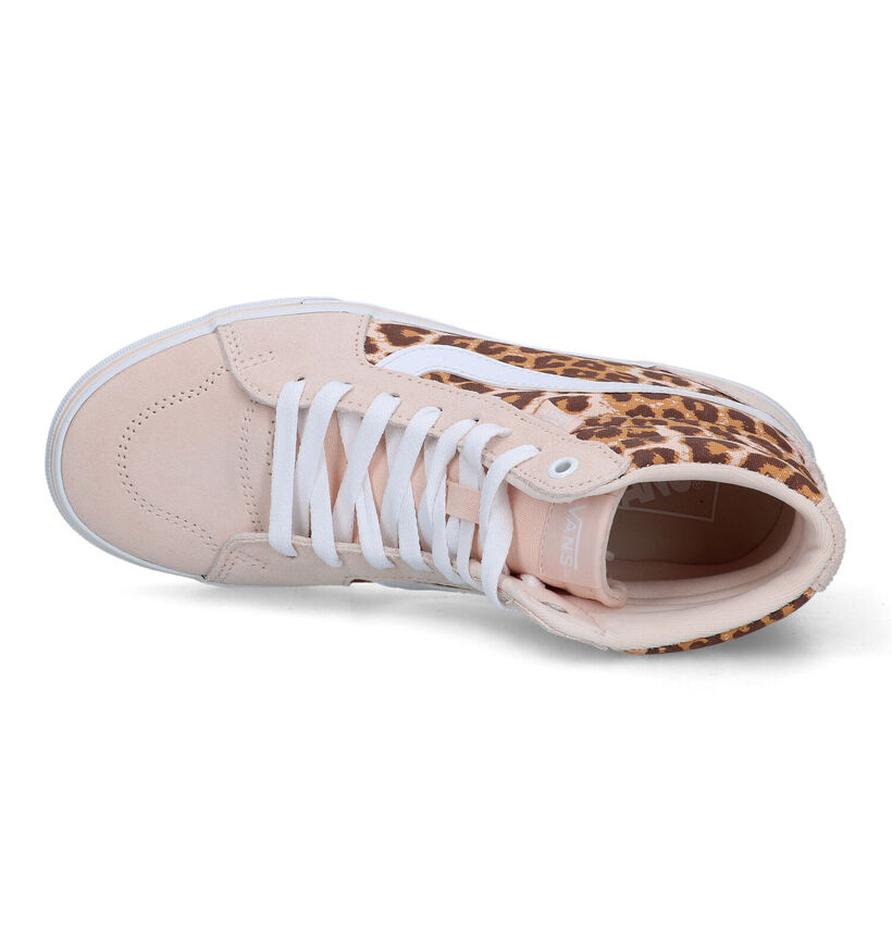 Vans Filmore HI Animal Roze Sneakers voor dames (321160)