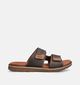 Rieker Nu-pieds en Brun fonc&eacute; pour hommes (370502)