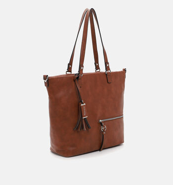 Tamaris Shoppers Zwart/Beige/Cognac/Bruin/Groen