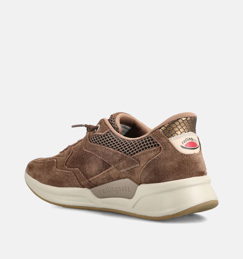 Gabor Bruine Sneakers voor dames (376935) - geschikt voor steunzolen