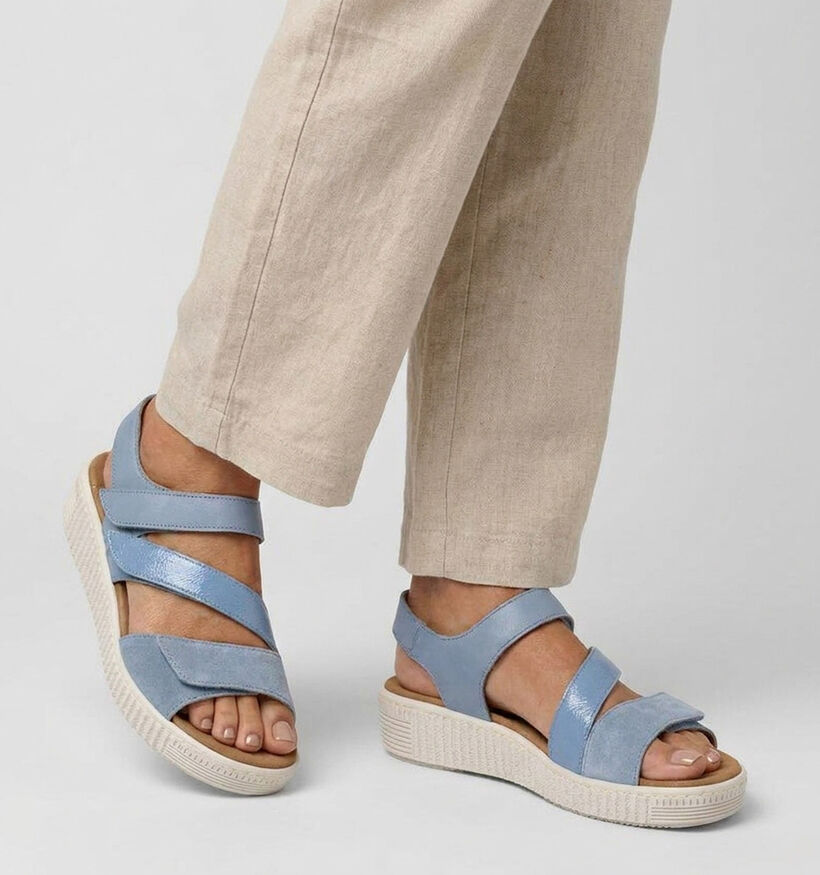 Gabor Sky Blauwe Sandalen voor Steunzolen voor dames (371207) - geschikt voor steunzolen