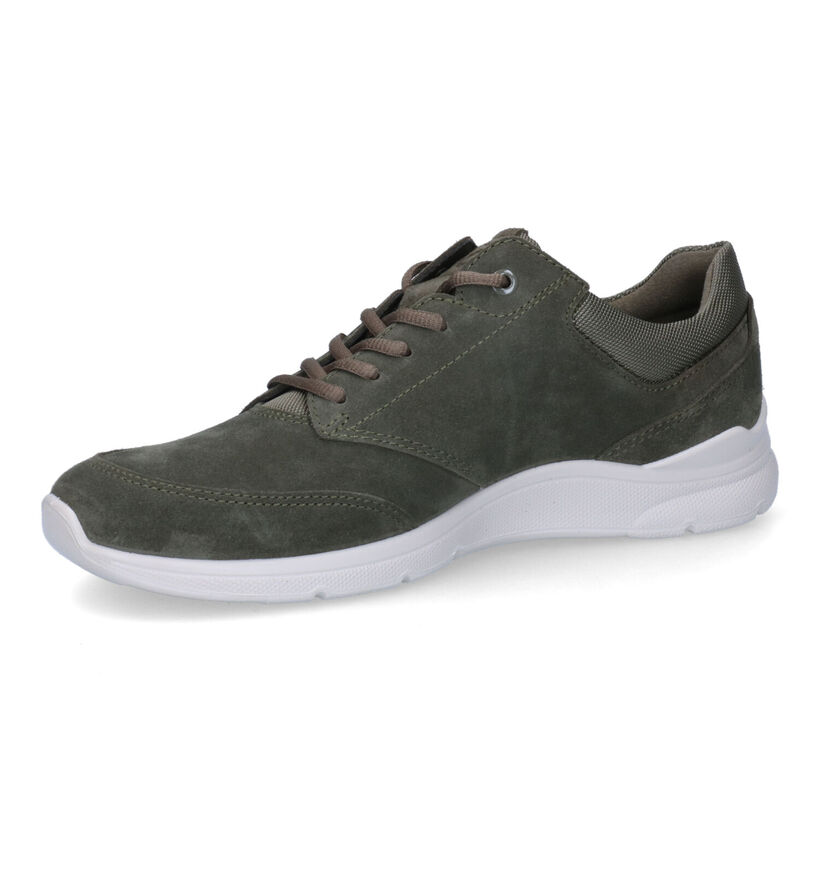 ECCO Irving Kaki Veterschoenen in nubuck (306672)