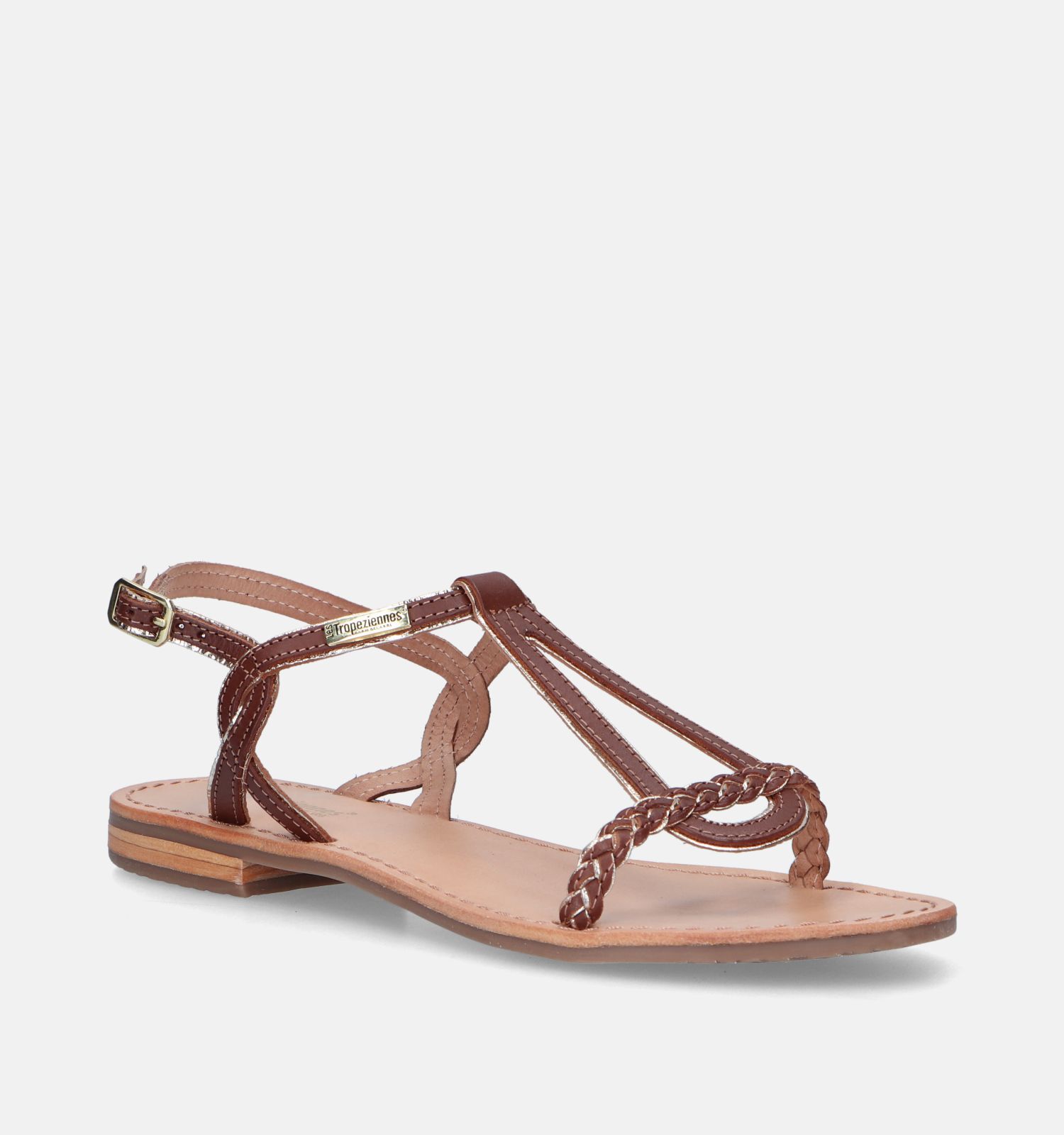 Les Tropeziennes Happy Bruine Sandalen Dames Sandalen Online op TORFS.BE