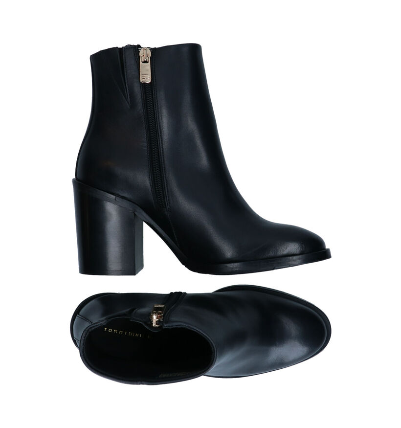 Tommy Hilfiger Flag Stud Cognac Enkellaarzen in leer (295179)