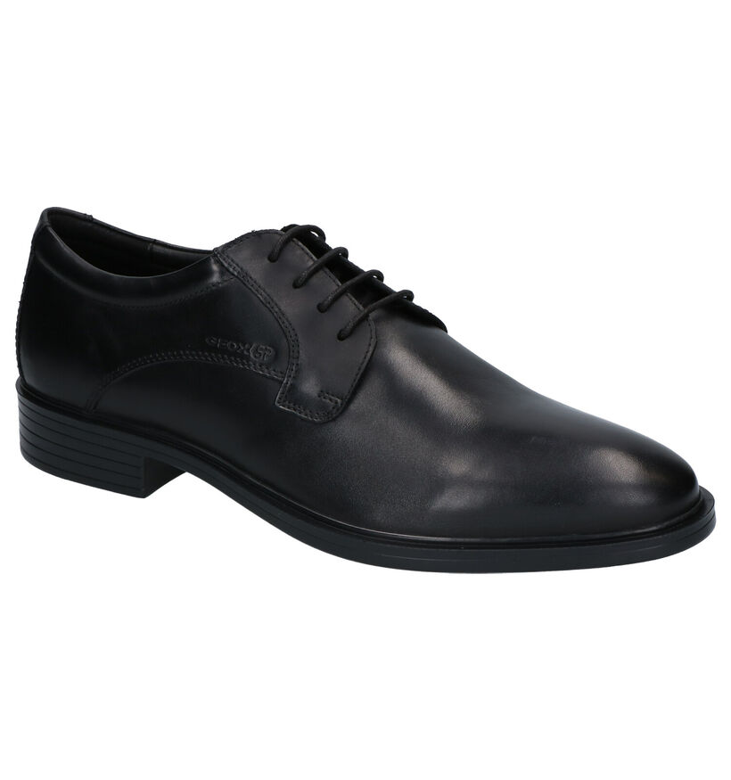 Geox Gladwin Chaussures habillées en Noir en cuir (251609)