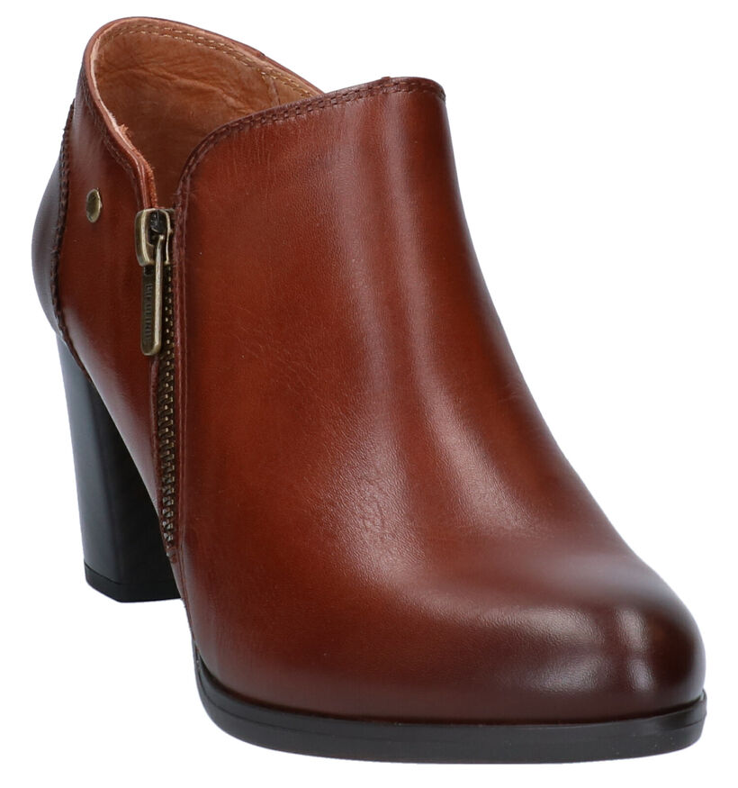 Pikolinos Cognac Enkelpumps in leer (283629)