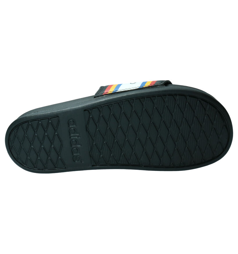adidas Adilette Comfort Nu-pieds en Beige/Noir en synthétique (284820)
