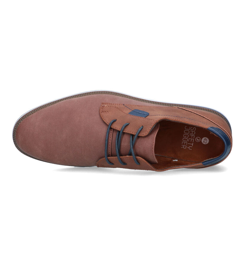 Lifestyle Chaussures à lacets en Cognac pour hommes (321202)