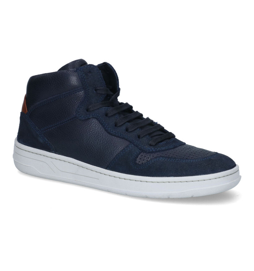 Geox Magnete Blauwe Sneakers in leer (313651)