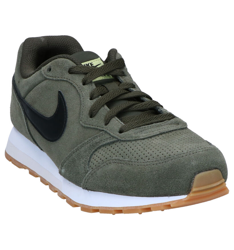 Nike MD Runner 2 Suede Baskets en Kaki en daim (261709)