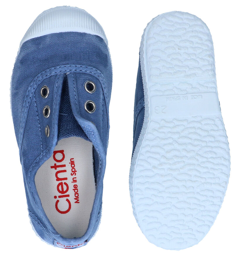 Cienta Blauwe Slip-ons voor jongens, meisjes (340020) - geschikt voor steunzolen