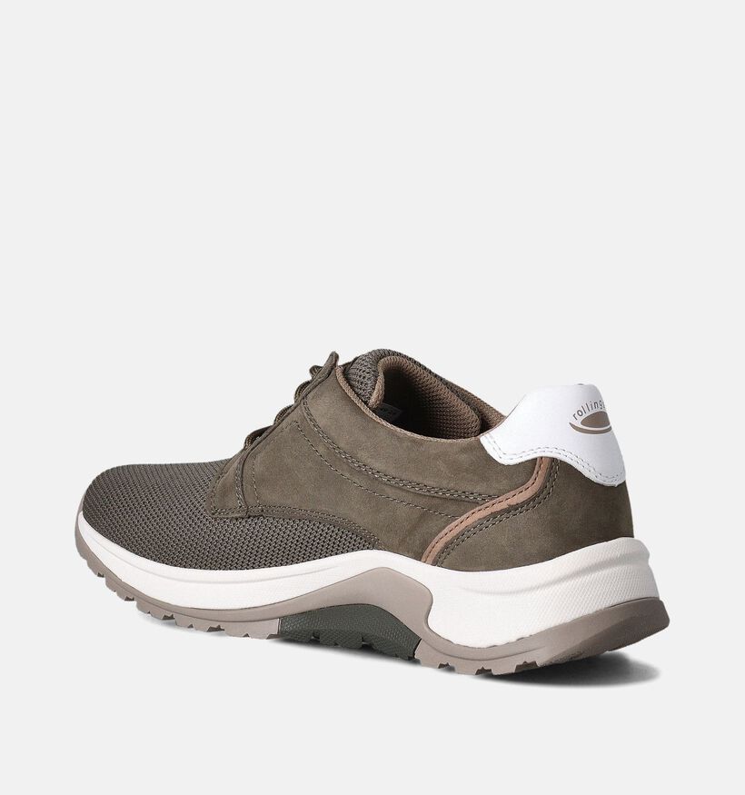 Pius Gabor Veterschoenen Kaki voor heren (354905) - geschikt voor steunzolen