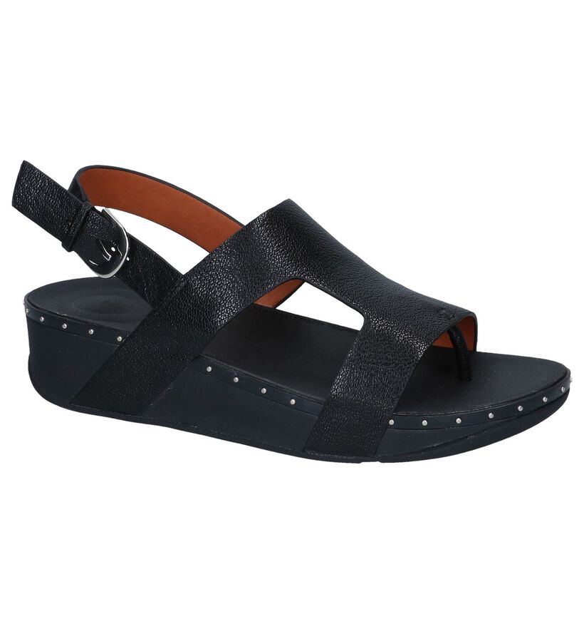 FitFlop Sandales à talons en Orange clair en cuir (240192)