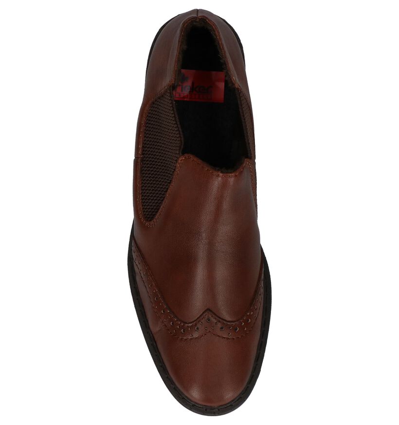Rieker Chaussures slip-on en Cognac en cuir (241054)