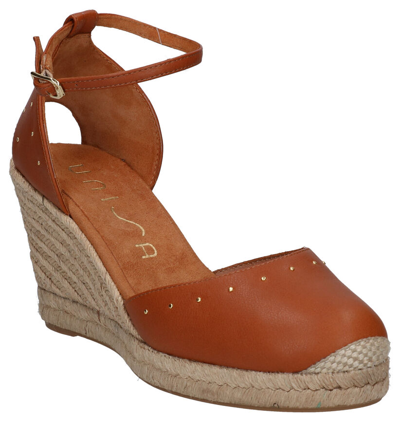 Unisa Cosme Sandales en Cognac en cuir (291038)