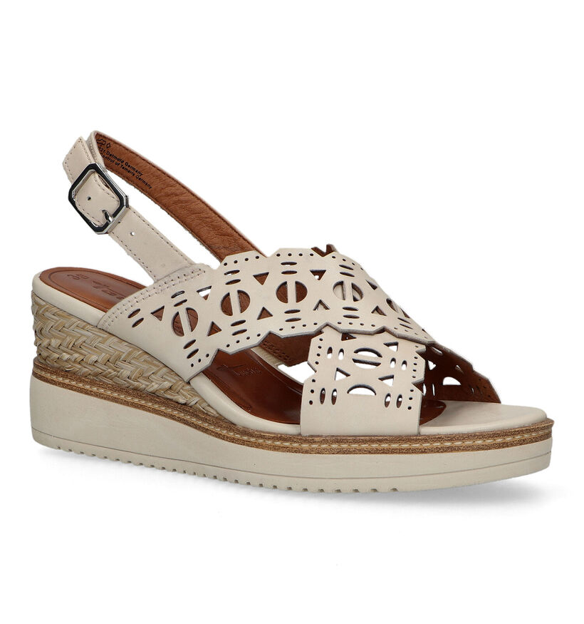 Tamaris Sandales avec talon compensé en Cognac pour femmes (322306)
