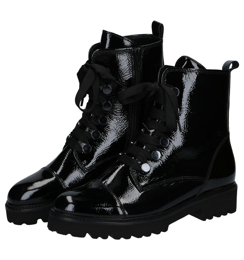 Gabor Best Fitting Zwarte Boots in lak (282297)