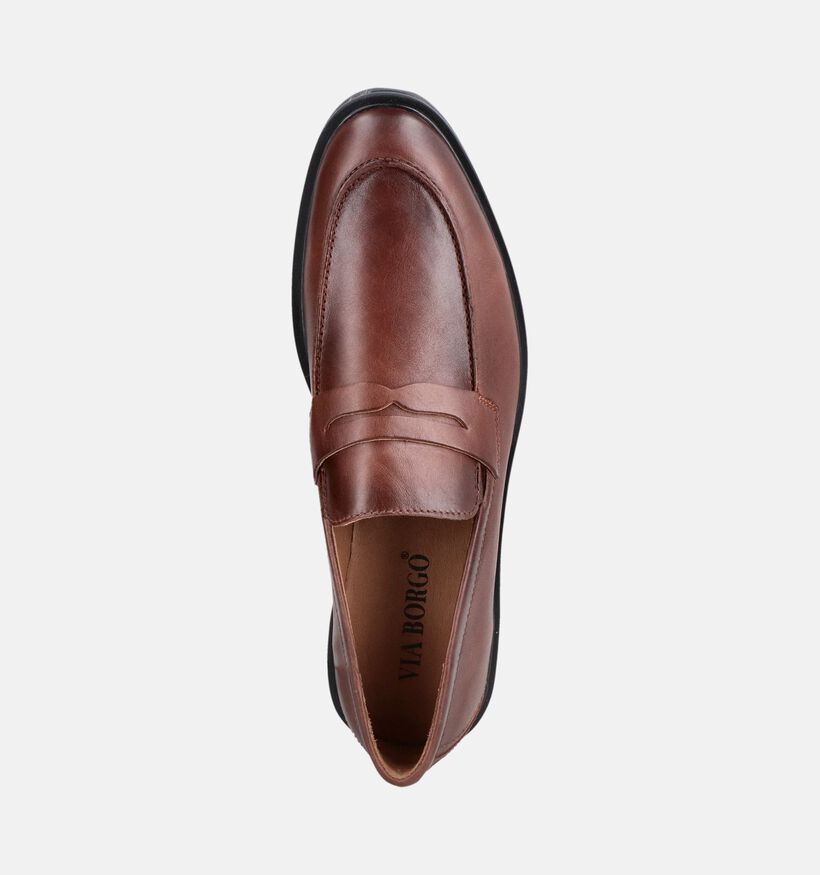 Via Borgo Teo Cognac Geklede Loafers voor heren (378518)