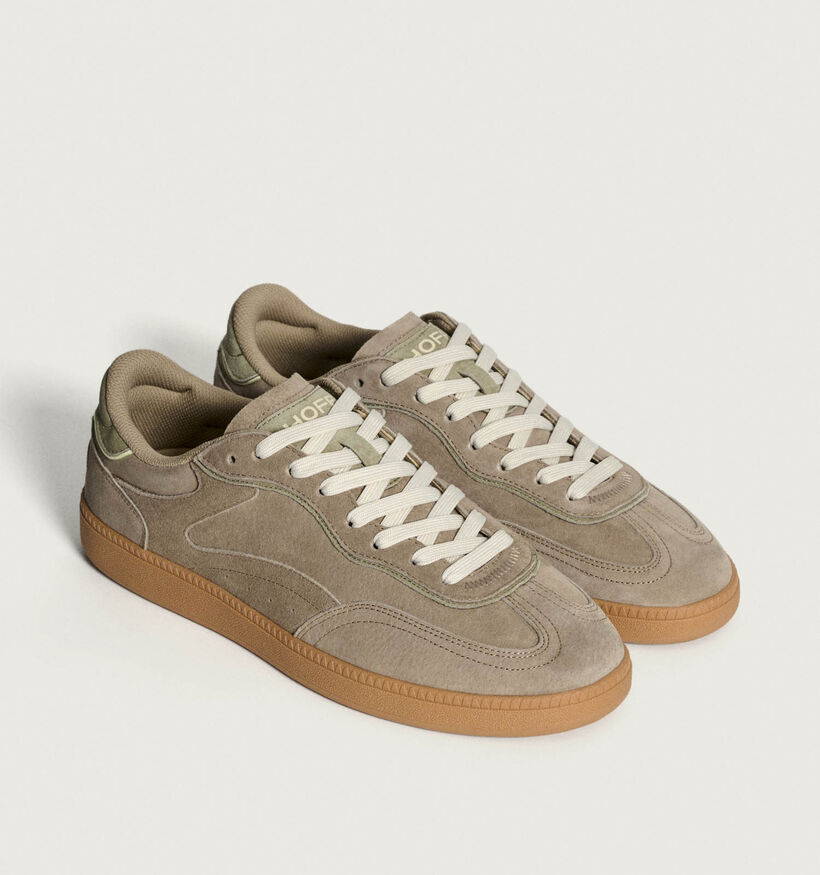 HOFF Alley Chaussures plates en Taupe pour hommes (360153) - pour semelles orthopédiques