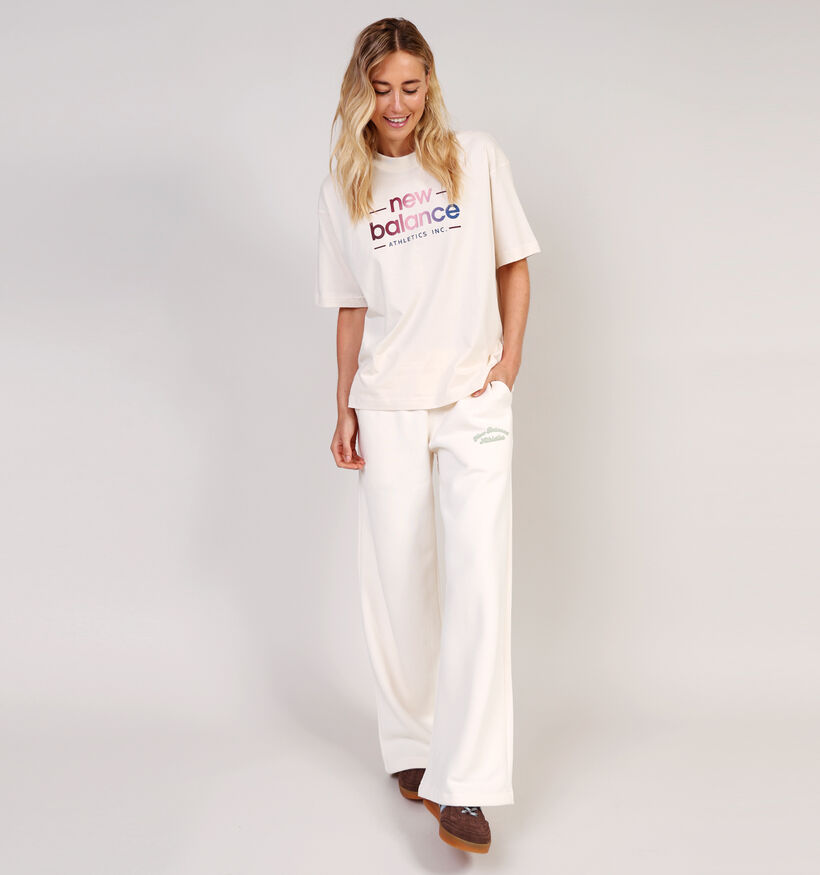 New Balance Beige T-shirt voor dames (362075)