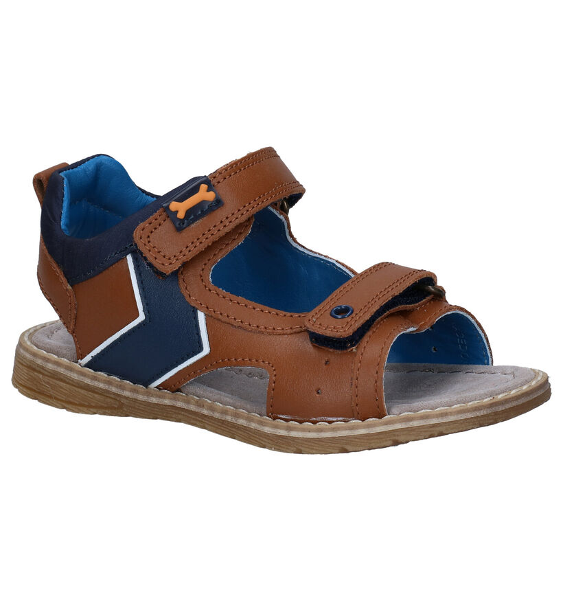 STONES and BONES Doner Cognac Sandalen in leer (287906)