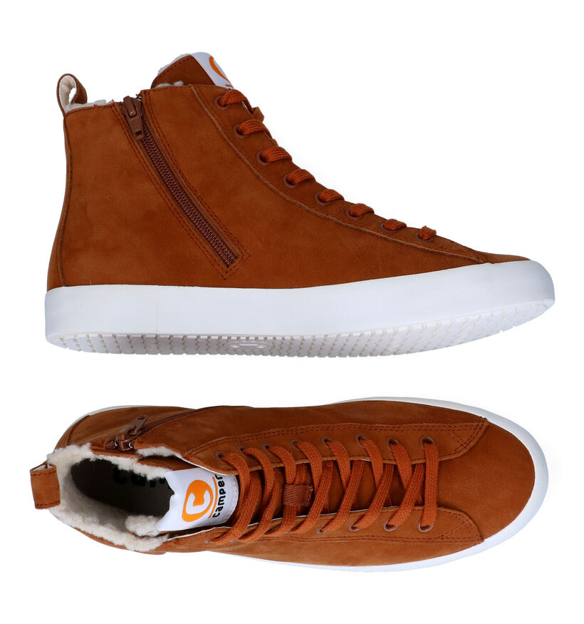 Camper Baskets montantes en Cognac en nubuck (299921)