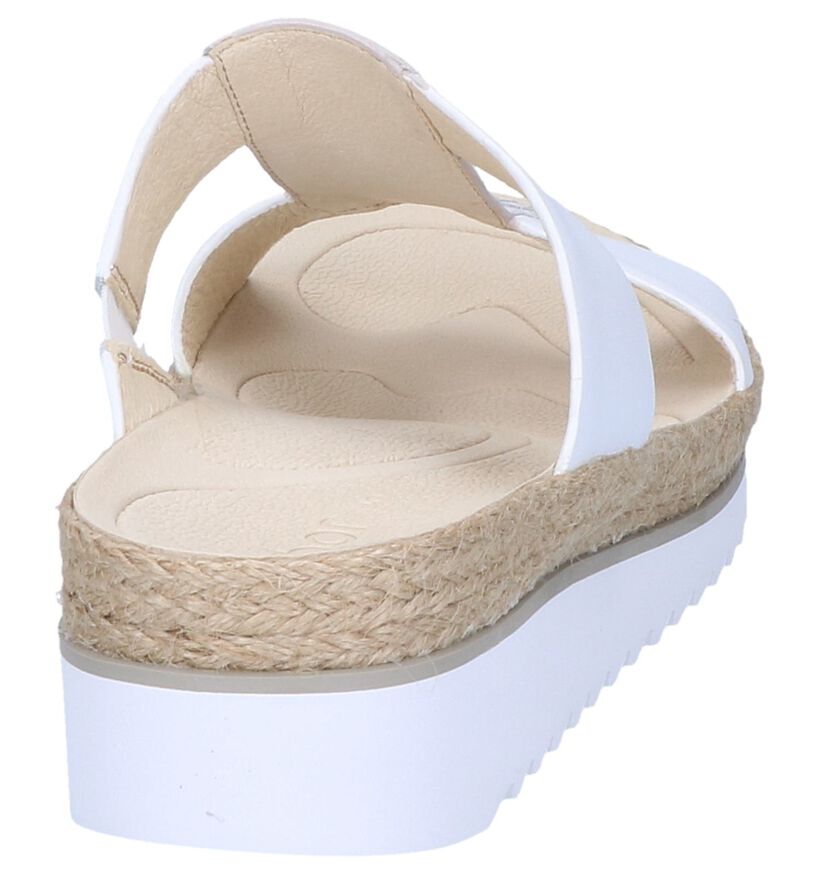 Witte Slippers Gabor Best Fitting in leer (245584)