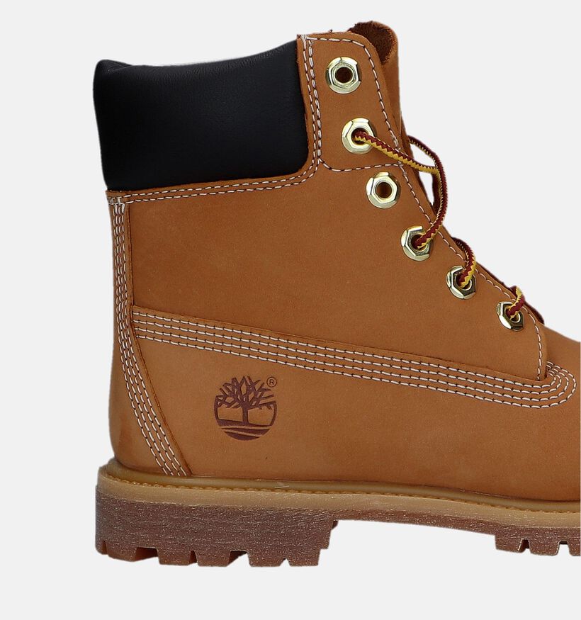 Timberland 6IN Premium Bottines en Camel pour femmes (328665) - pour semelles orthopédiques