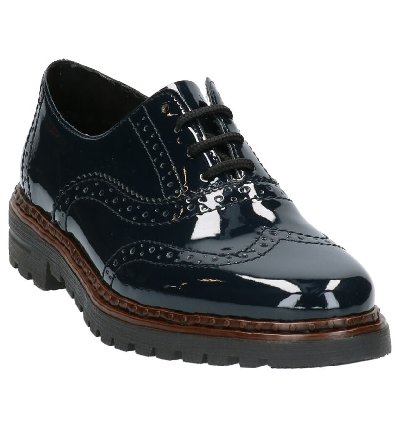 Rieker Chaussures à lacets en Noir en simili cuir (282715)