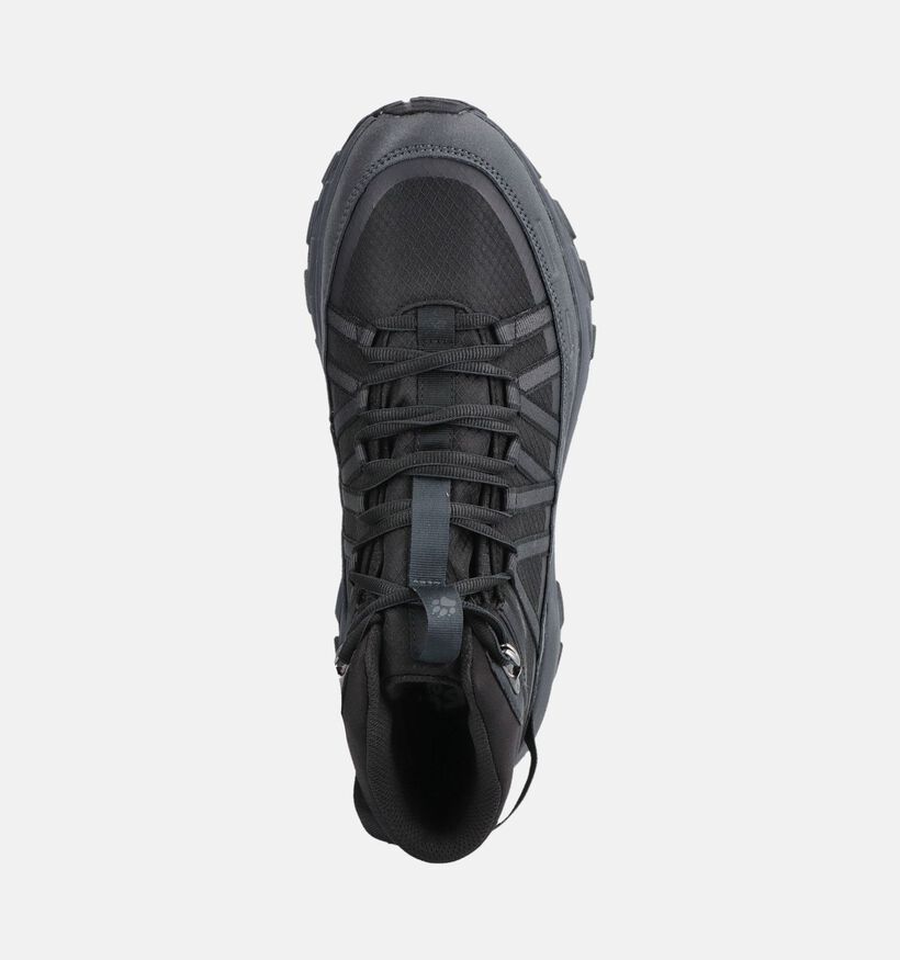 Jack Wolfskin Wild Hike Texapore Mid Zwarte Wandelschoenen voor heren (380235) - geschikt voor steunzolen