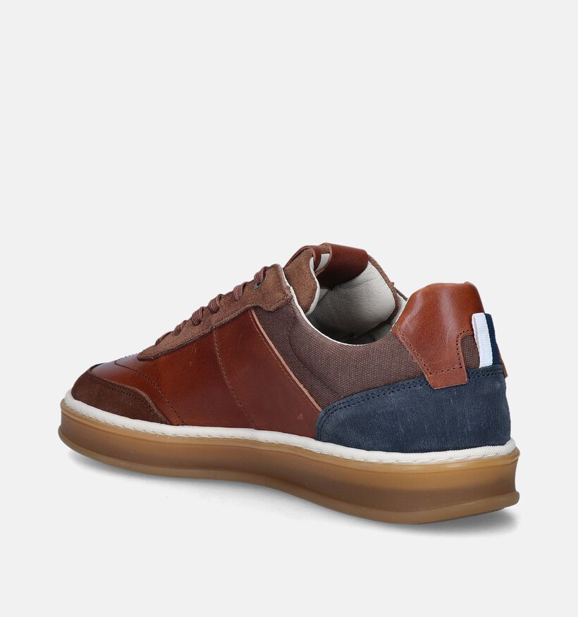 Bufflox Atenas Cognac Veterschoenen voor heren (353940) - geschikt voor steunzolen