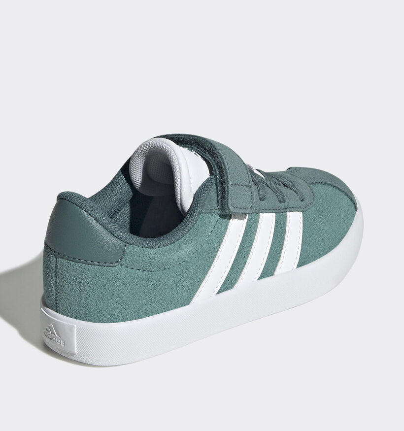 adidas VL Court 3.0 Groene Sneakers voor jongens (365347) - geschikt voor steunzolen