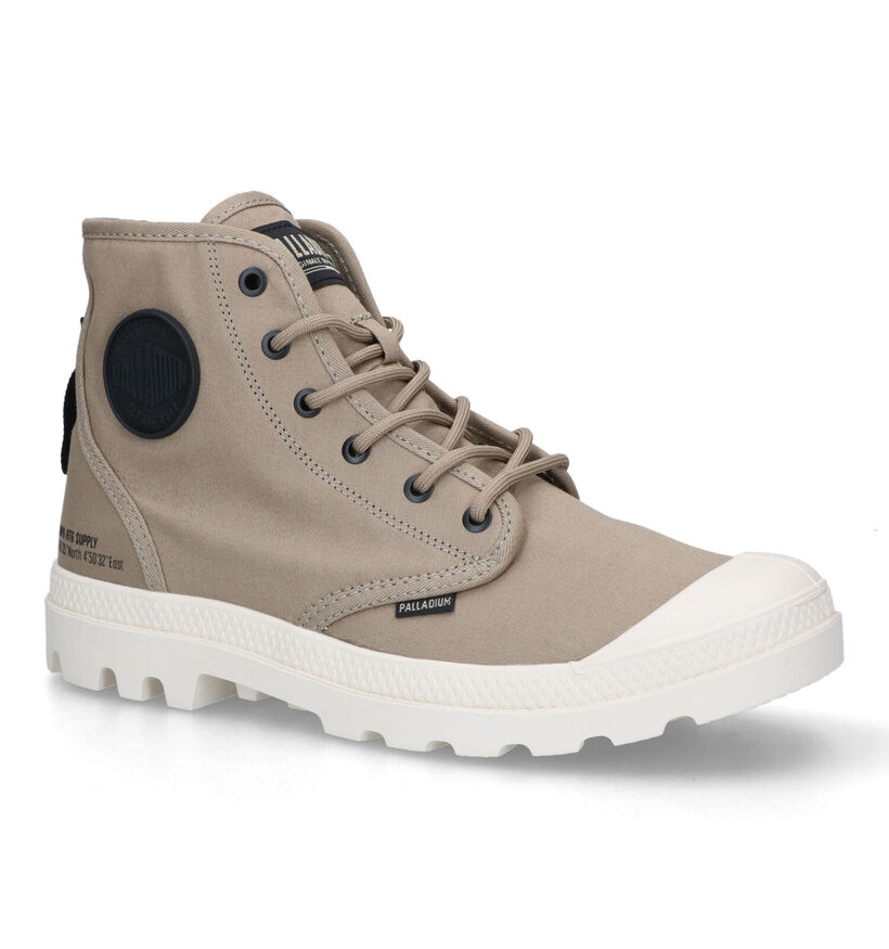 Palladium Pampa Hi Bottines en Vert Kaki pour hommes (336492) - pour semelles orthopédiques