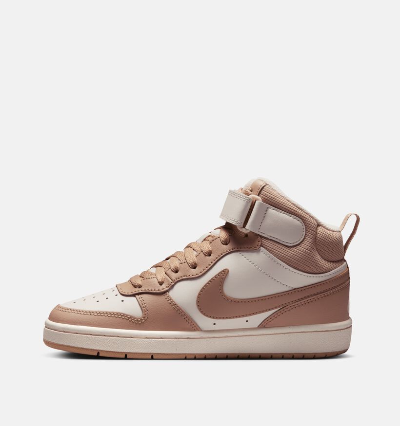 Nike Court Borough Ecru Sneakers voor meisjes (364593) - geschikt voor steunzolen