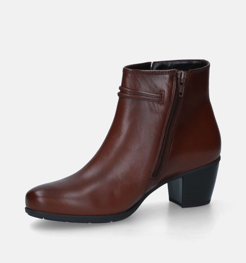Gabor Best Fitting Cognac Enkellaarzen voor dames (315154) - geschikt voor steunzolen