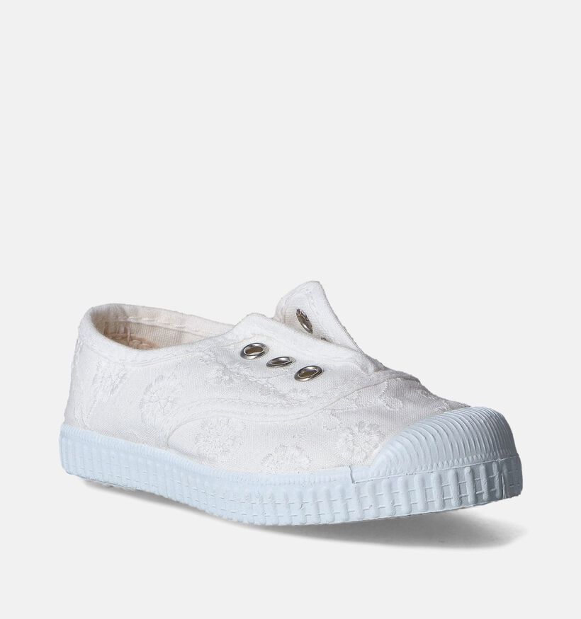 Cienta Witte Slip-ons voor meisjes, jongens (355426) - geschikt voor steunzolen
