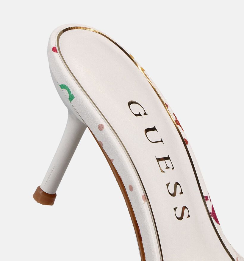 Guess Iory Witte Slippers met hak voor dames (369811)