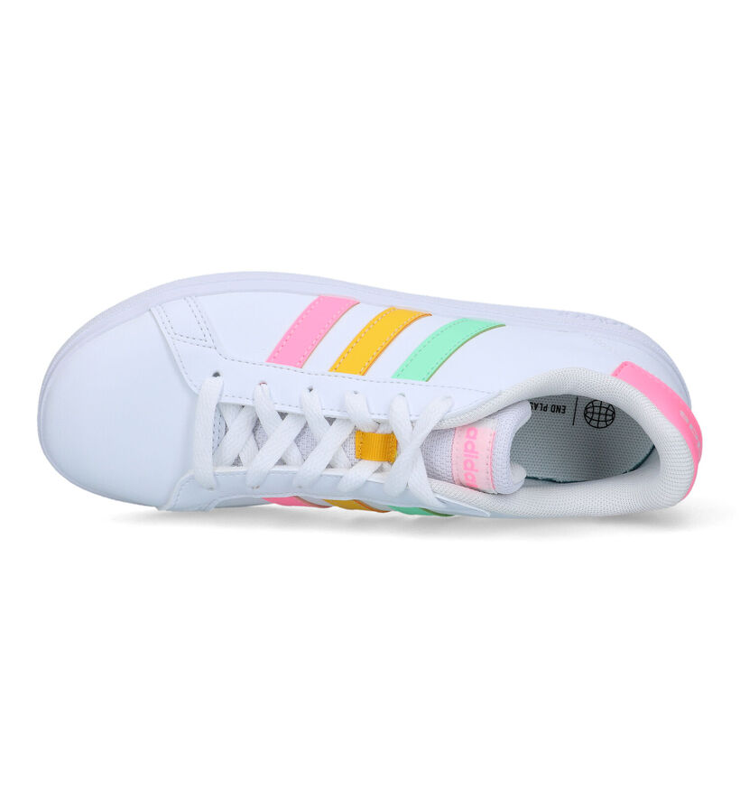 adidas Grand Court 2.0 K Witte Sneakers voor meisjes (332128)