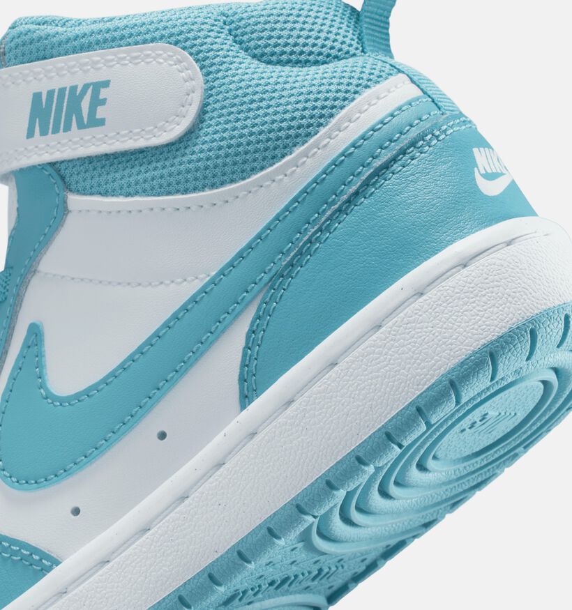 Nike Court Borough Baskets montantes en Bleu pour filles, garçons (359811) - pour semelles orthopédiques