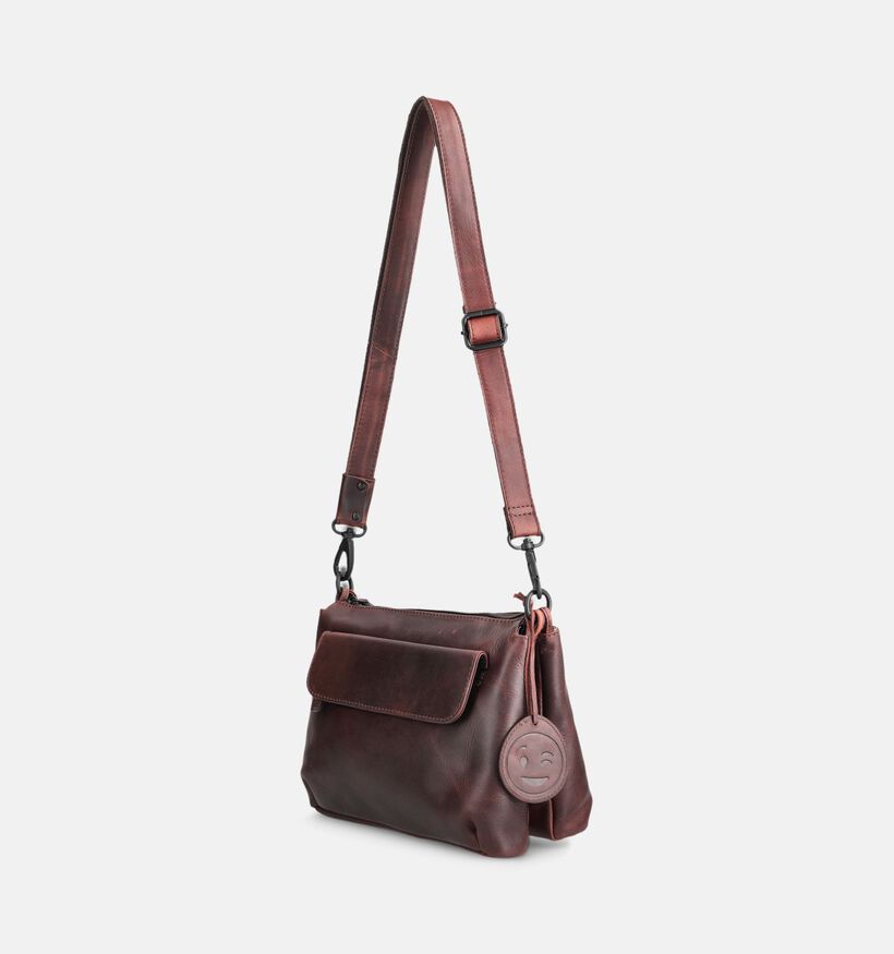 Saccoo Arano Donkerbruine Crossbody Tas voor dames (375169)