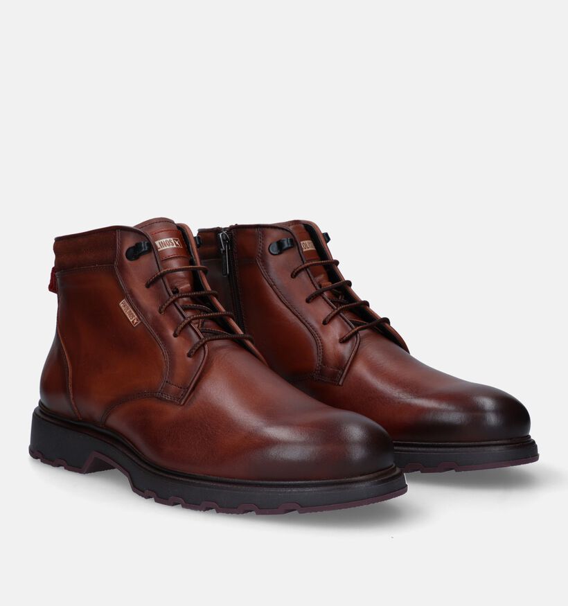 Pikolinos Linares Bottines en Cognac pour hommes (329636) - pour semelles orthopédiques